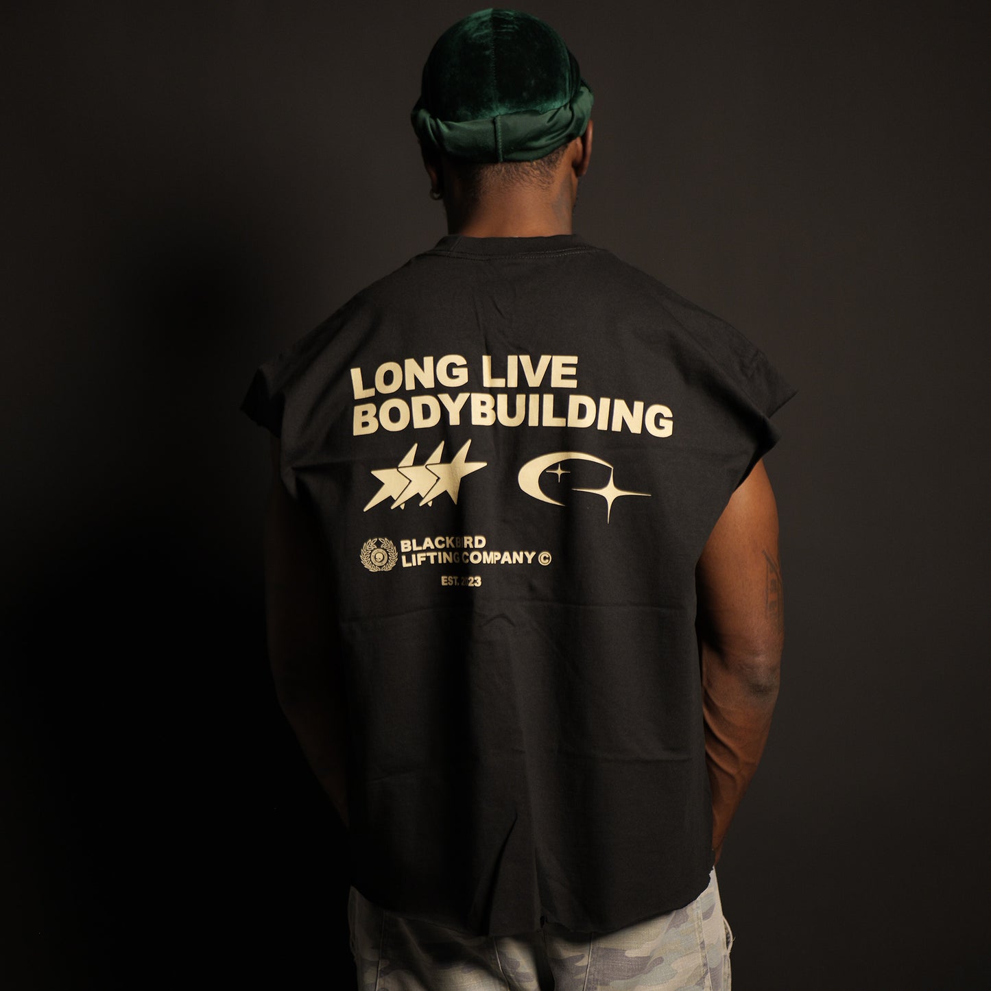 LONG LIVE BODYBUILDING "cut off" black