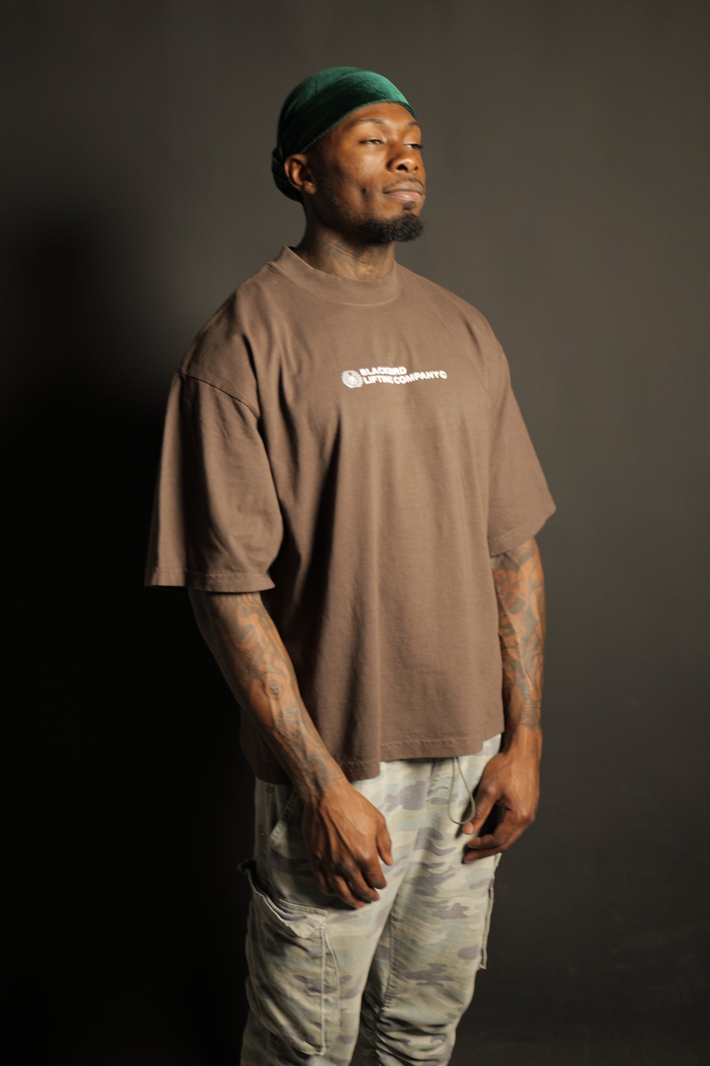 BLACKBIRD "Core Values" Oversized Tee Brown