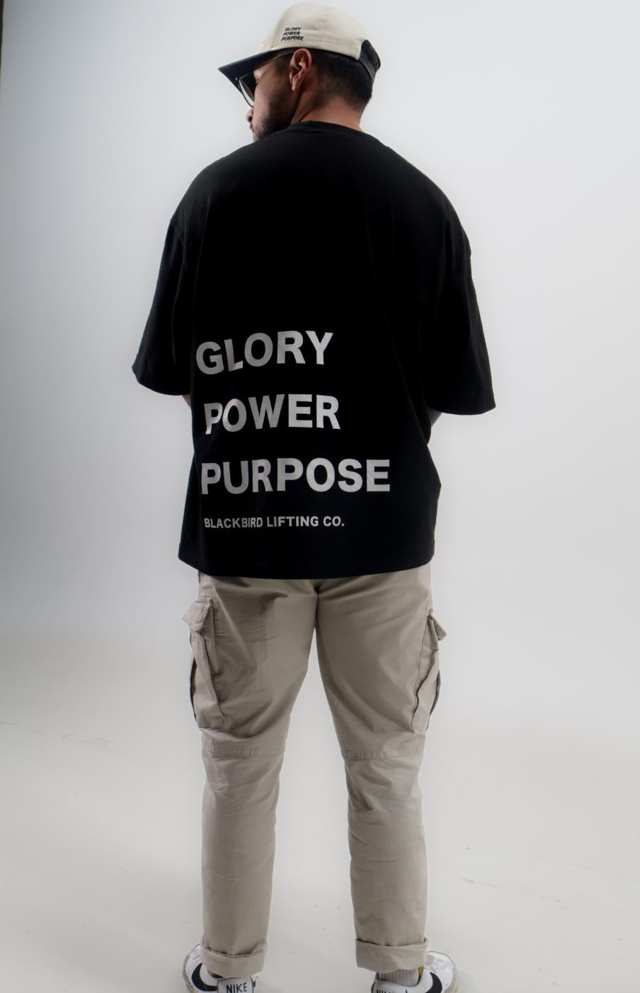 GLORY POWER PURPOSE TEE OVERSIZED BLACK