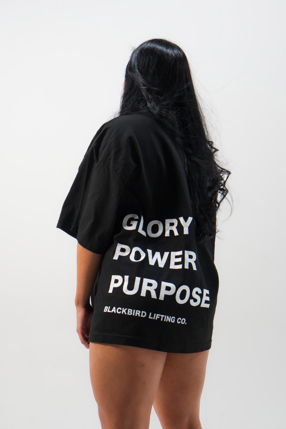 GLORY POWER PURPOSE TEE OVERSIZED BLACK