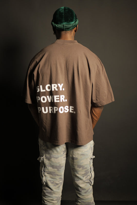 BLACKBIRD "Core Values" Oversized Tee Brown