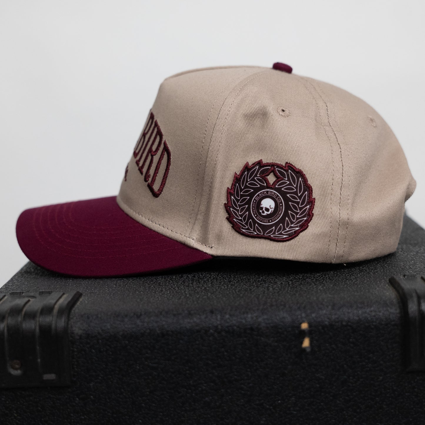 Fear No Evil Maroon & Brown Baseball Cap